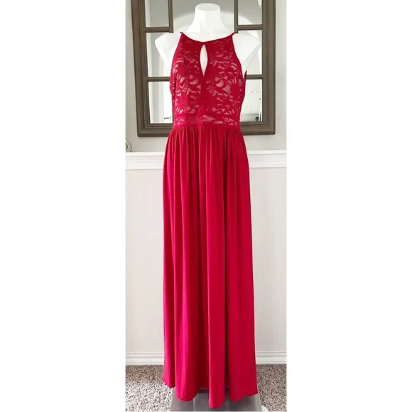 chinese dress ladies Edikted Women's Alizah Scalloped Lace Halter Mini Dress main image 1